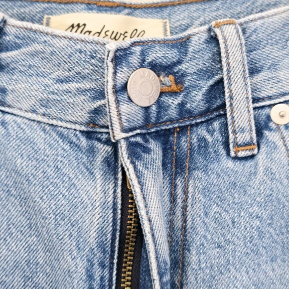 NWT Madewell High Rise Straight Jeans 90s Size 28 Light Wash - Picture 4 of 6